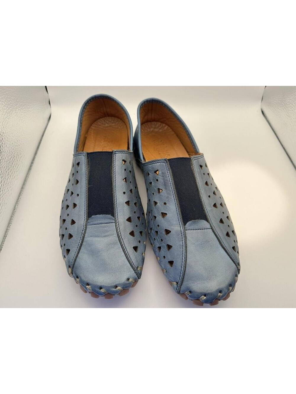 Volks Walkers Blue Leather Women's Shoes EU size 41 (US equiv to size 9.5)